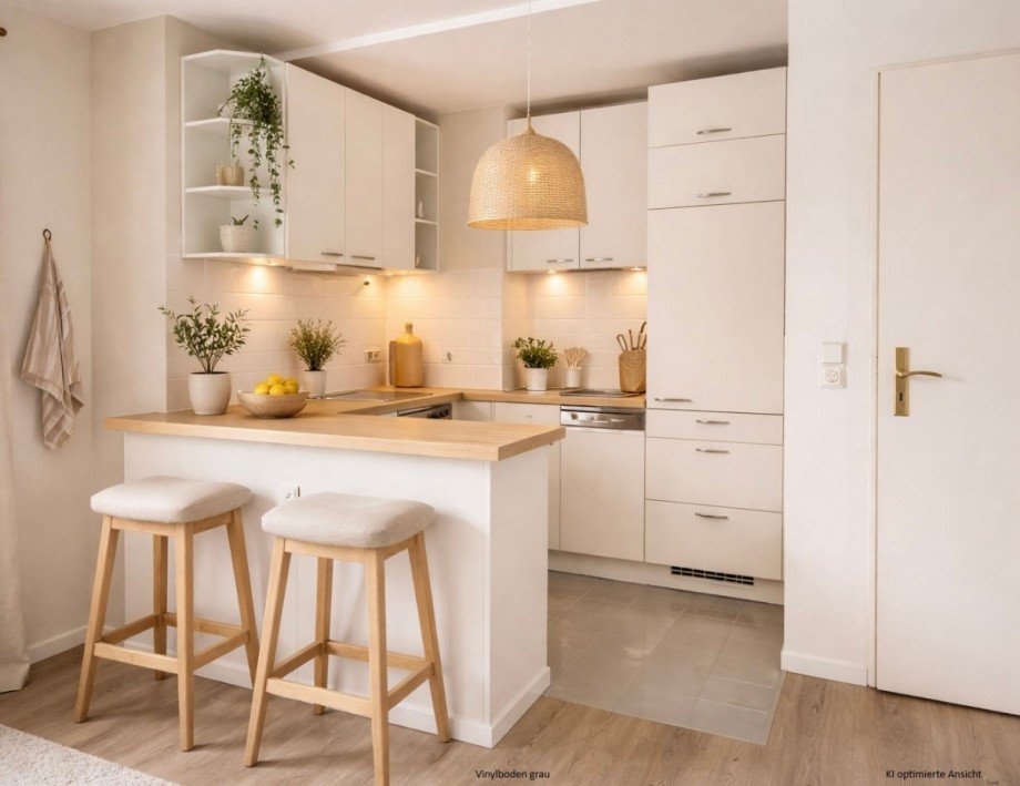 K�che (KI optimiert) Etagenwohnung Gr�mitz