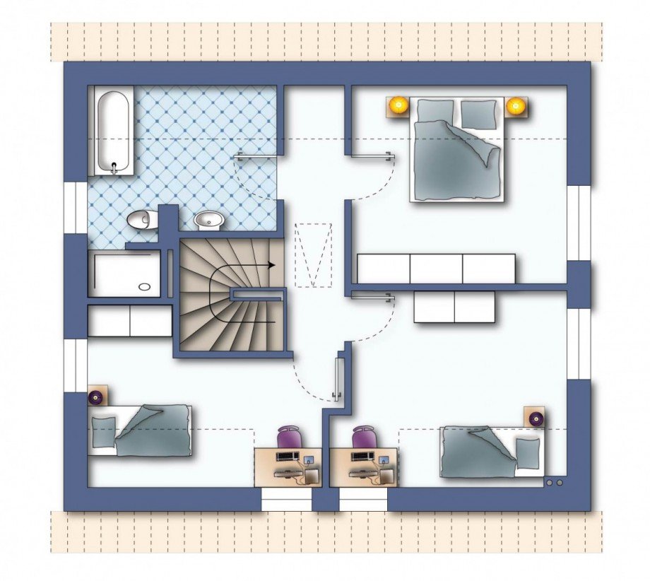 Dachgeschoss Einfamilienhaus Vierden